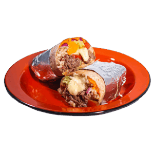 Burrito de carne Boali maior franquia de alimentação saudável do Brasil e Hemisfério Sul destaque