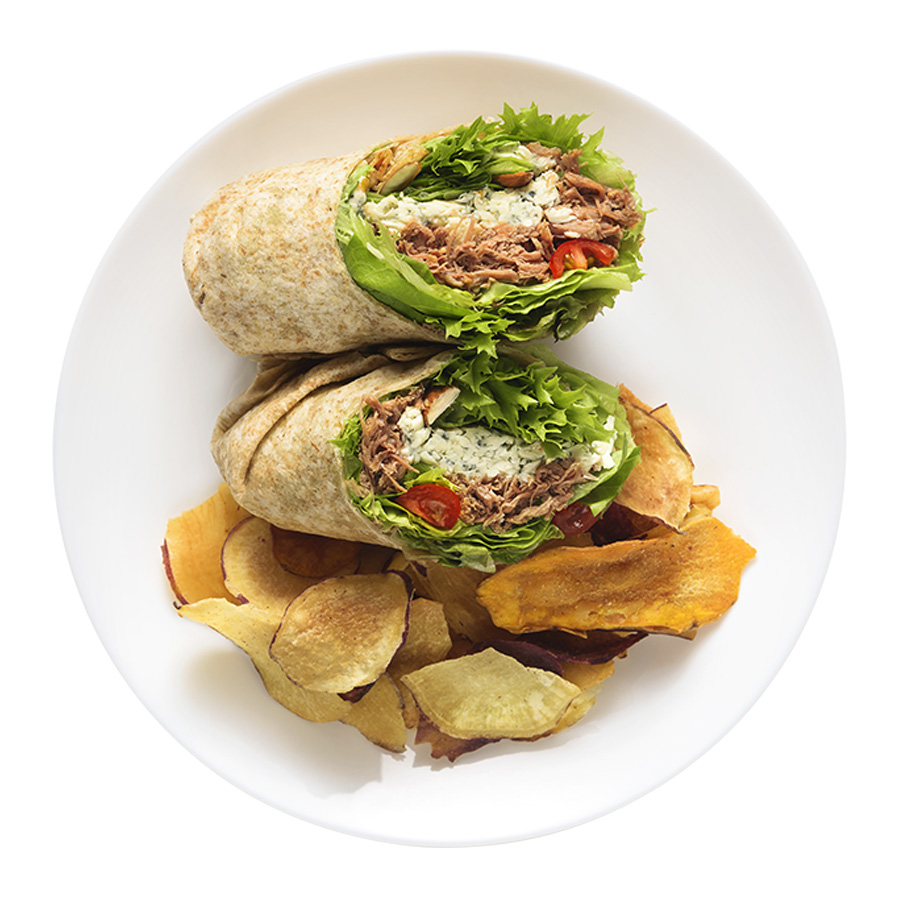 wrap carne com gorgonzola fresco wraps saudáveis franquia alimentação saudável Boali