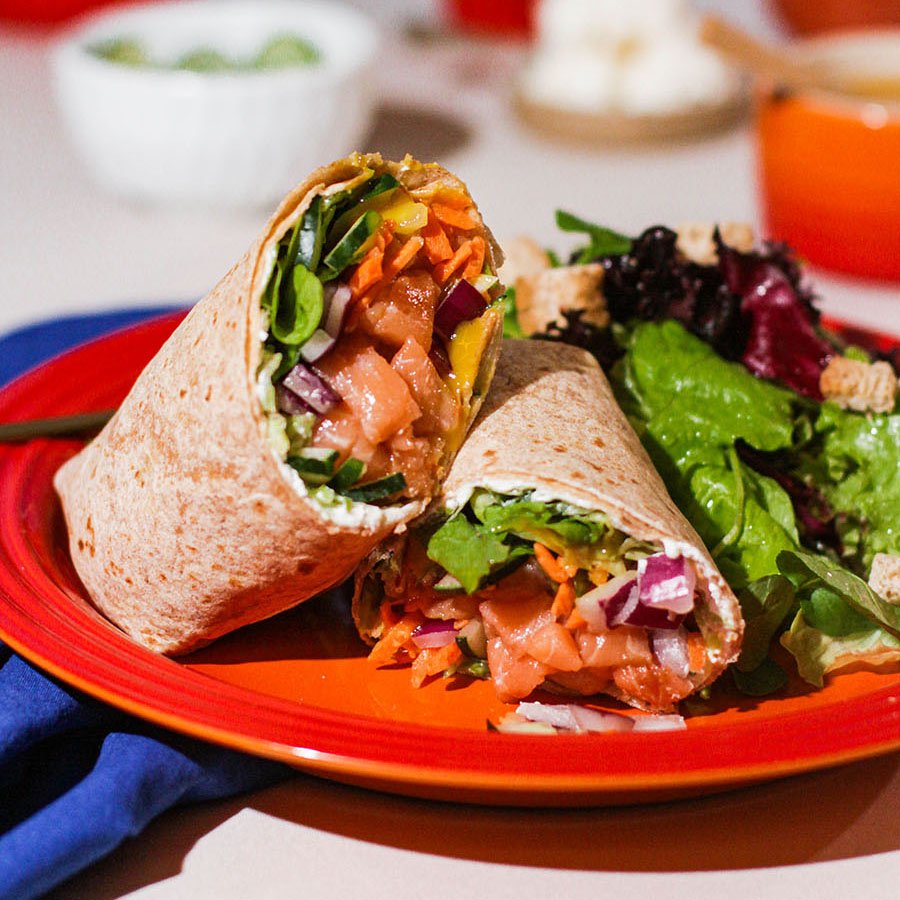 wrap salmão surf salmon BOALI franquia de alimentação saudável maior franquia saudável do Brasil