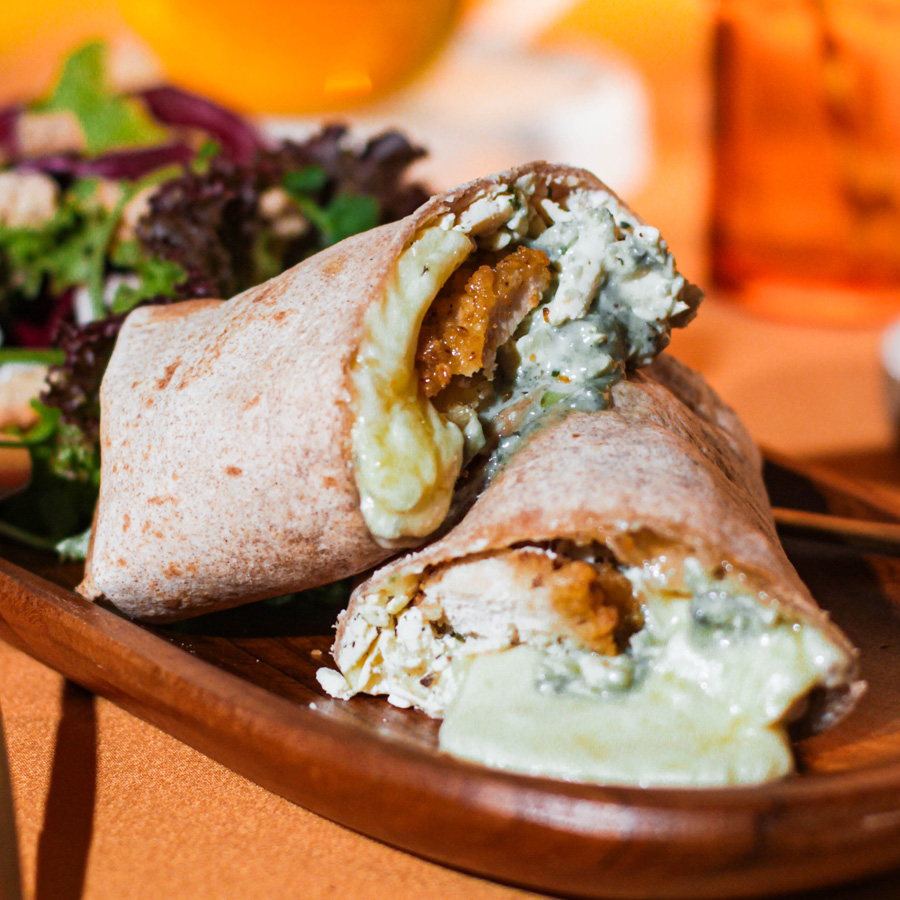 WRAP FRANGO CROCANTE 4 QUEIJOS BOALI maior franquia de alimentação saudável do brasil e hemisfério sul destaque