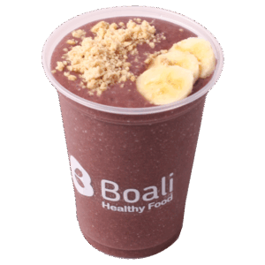 SMOOTHIE BRAZUCA açai banana paçoquinha BOALI maior franquia de alimentação saudável do Brasil e Hemisfério sul
