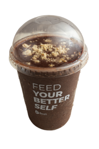 smoothie saudável açai banana paçoca BOALI maior franquia de alimentação saudável proteina