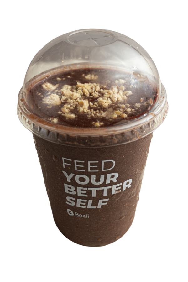 smoothie saudável açai banana paçoca BOALI maior franquia de alimentação saudável proteina